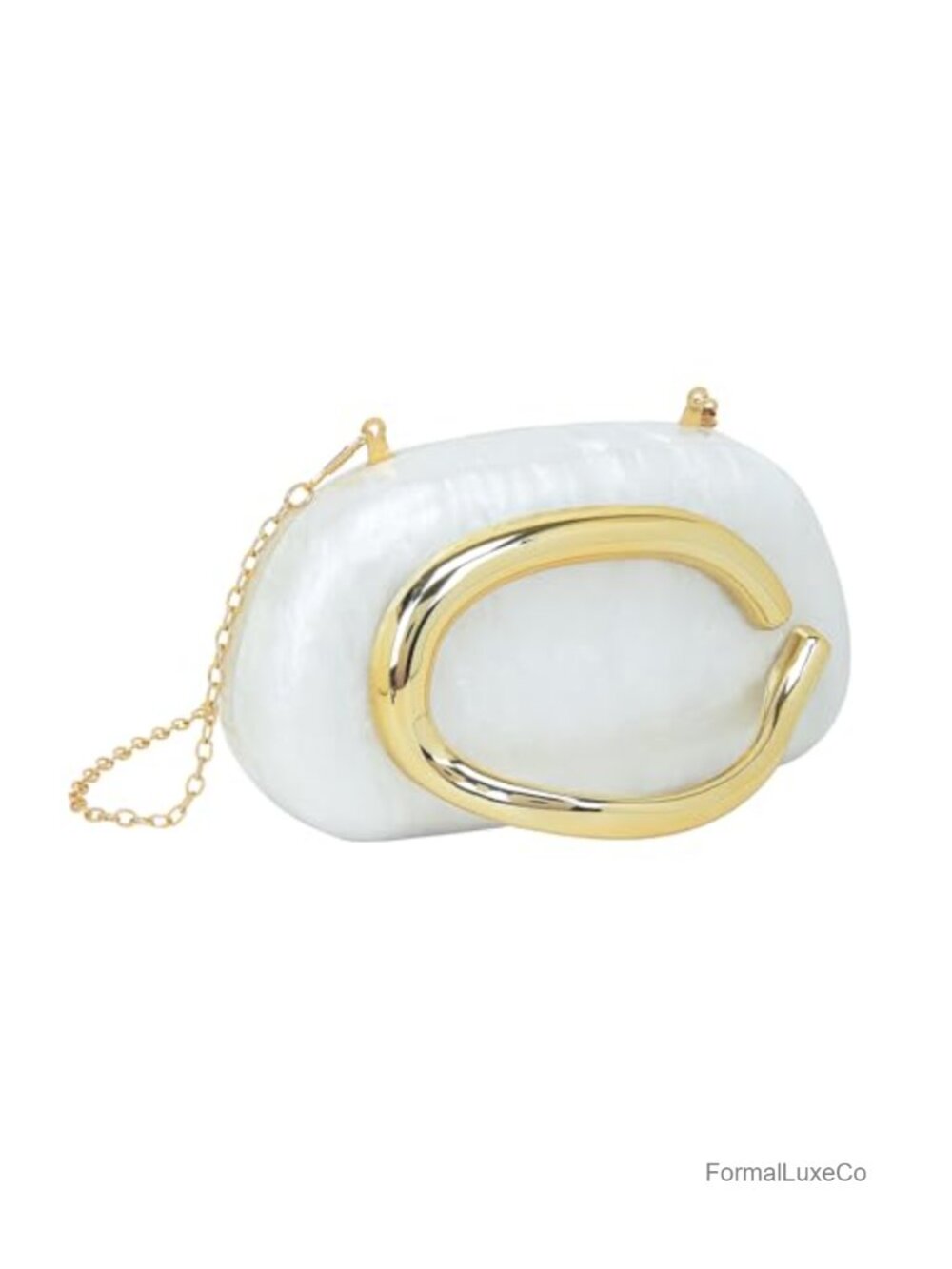 Acrylic Clutch Crossbody Shoulder Bag with Chain Evening Handbag Wedding Party - Picture 1 of 6